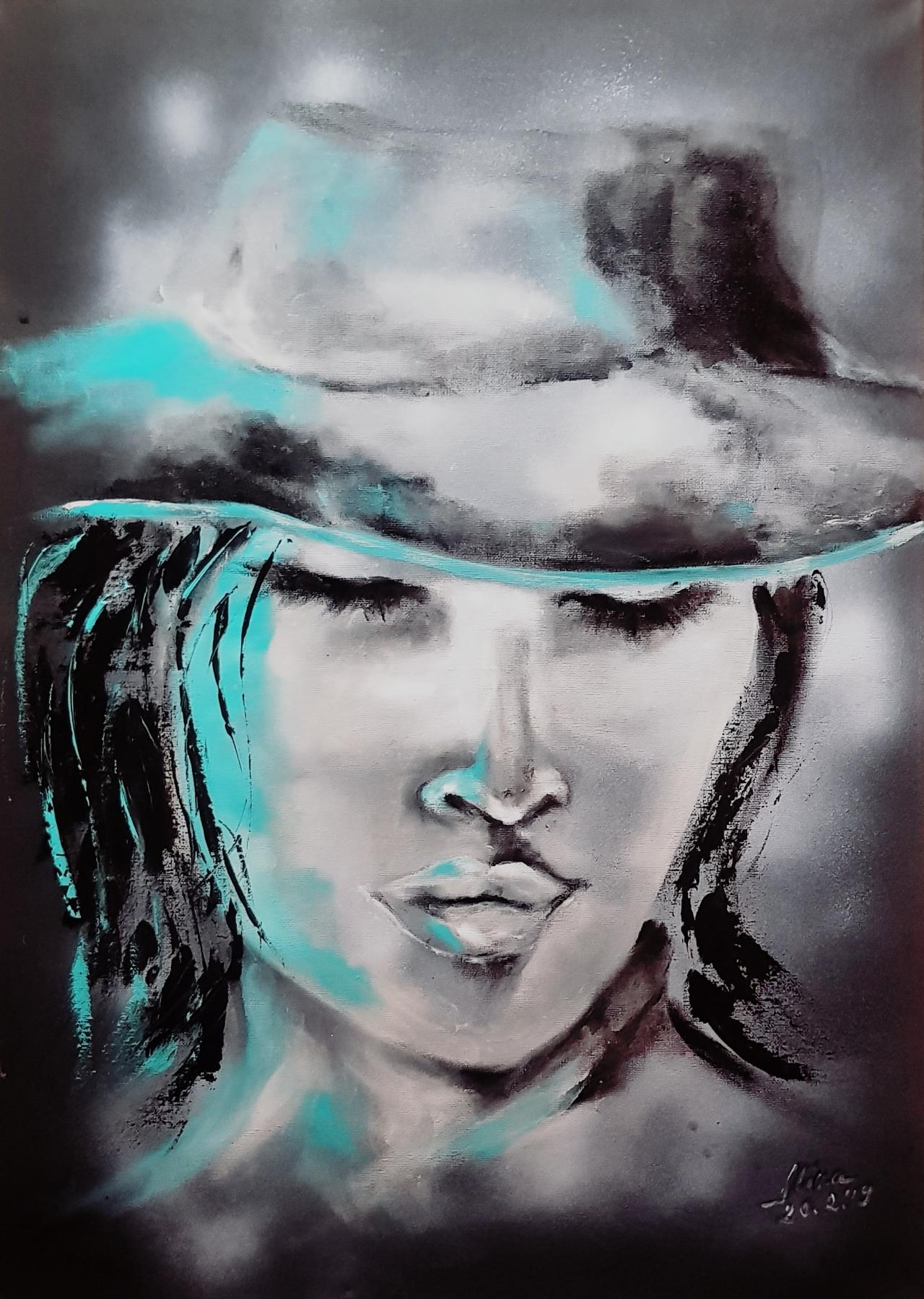 ArteDiAlina.com painting: green light